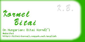 kornel bitai business card